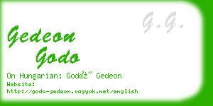 gedeon godo business card